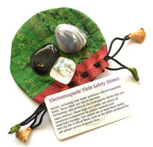 Load image into Gallery viewer, EMF Protection Crystals Bag of Black Tourmaline, Botswana Agate and Citrine