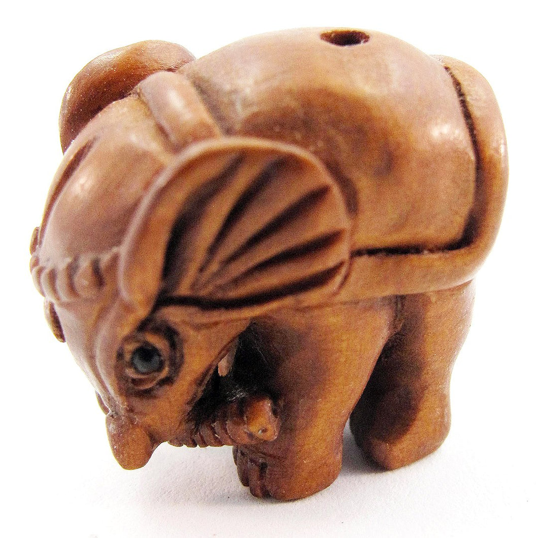 Elephant Decorated Ojime Bead