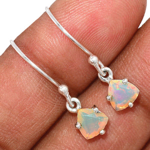 Ethiopian Opal Earrings faceted natural opals