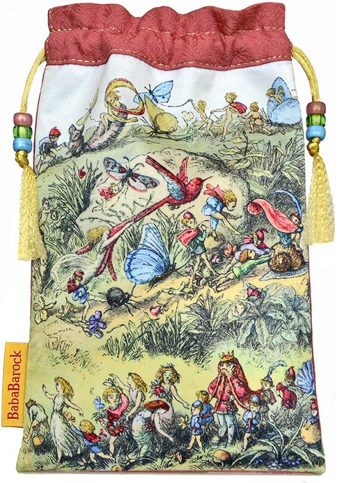 Fairies Tarot Bag made from Vietnamese Vintage Silk