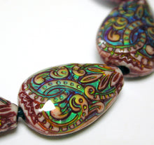 Load image into Gallery viewer, Polymer Beads Fancy Flame Mirage Beads