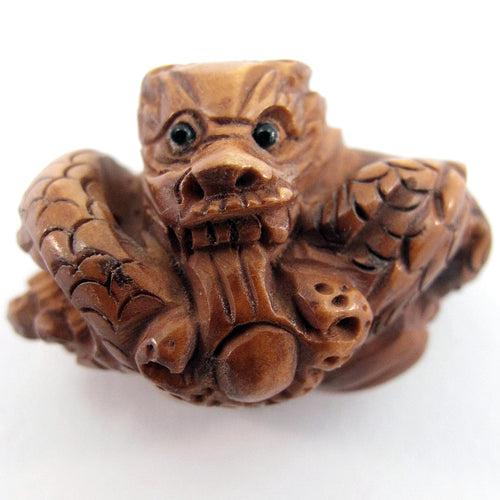 Fire Dragon Ojime Bead