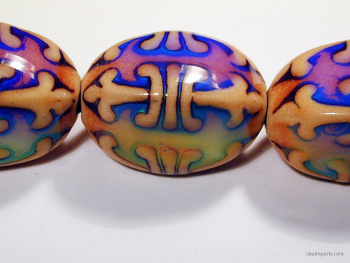 Polymer Beads in Fleur-de-Lis Color-Changing design