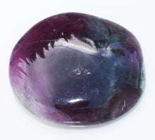 Load image into Gallery viewer, Fluorite Palm Stone does a lot more than strengthen your bones and teeth