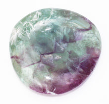 Load image into Gallery viewer, Fluorite Palm Stone does a lot more than strengthen your bones and teeth