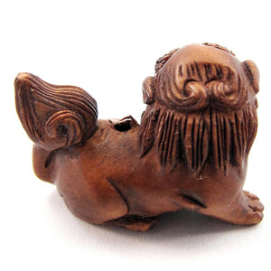 Crouching Foo Dog Bead Ojime Bead