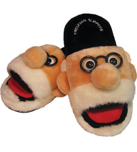 Load image into Gallery viewer, Freudian Slippers in Size Medium - comfortable, plush and a lot of fun!