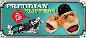 Freudian Slippers in Size Medium - comfortable, plush and a lot of fun!