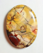 Load image into Gallery viewer, Ghost Eye Jasper 30x40mm Oval Bead for inheritance, vitality, and public popularity.