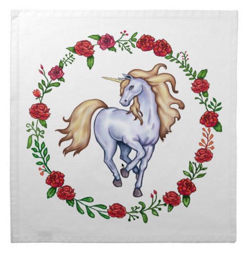 Unicorn Tarot Cloth or Night Stand by Kyle MacDuggall