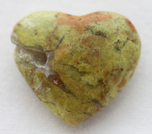 Load image into Gallery viewer, Green Opal Puffy Heart