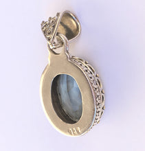 Load image into Gallery viewer, Green Quartz Pendant Prasiolite in Sterling Silver filigree setting