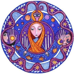 Tarot Mandala Card - The High Priestess