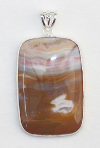 Succor Creek Jasper Pendant has image of Rabbit Running Plains