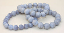 Load image into Gallery viewer, Blue Lace Agate Bracelet 12mm Bead Stretch Bracelet