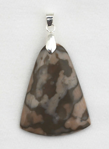 Map Jasper Pendant with Sterling Silver Bail