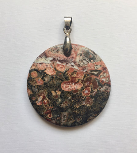 Rhyolite Pendant with Sterling Silver Bail