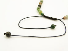 Load image into Gallery viewer, Fancy Agate Graduated Bead Necklace with Macrame Closure