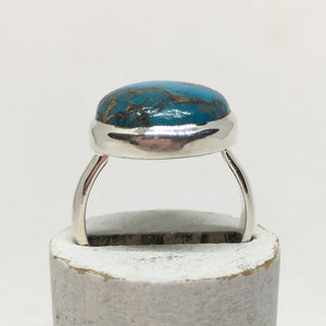 Ithaca Peak Turquoise Ring size 7 in sterling silver