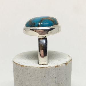 Ithaca Peak Turquoise Ring size 7 in sterling silver