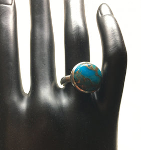 Ithaca Peak Turquoise Ring size 7 in sterling silver