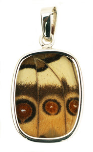 Butterfly Wing Pendant Jungle Queen Small Oblong Shape