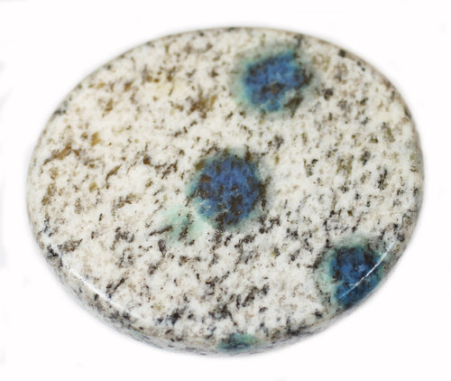 K2 Azurite in Granite Pocket Stone Disk