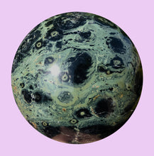 Load image into Gallery viewer, Giant Kambaba Jasper Sphere also known as Crocodile Jasper 90mm Sphere