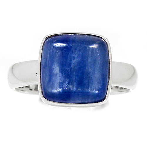 Blue Kyanite Ring size 7.25 with beautiful optical reflectance.