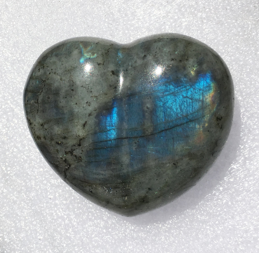 Blue Labradorite Heart 69mm Puffy Heart