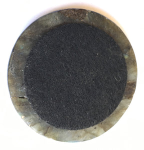 Labradorite Coaster or Paper Weight to attract positive energy into your food and drink or paperwork