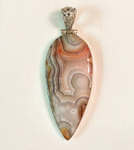 Load image into Gallery viewer, Laguna Lace Agate Pendant in Sterling Silver