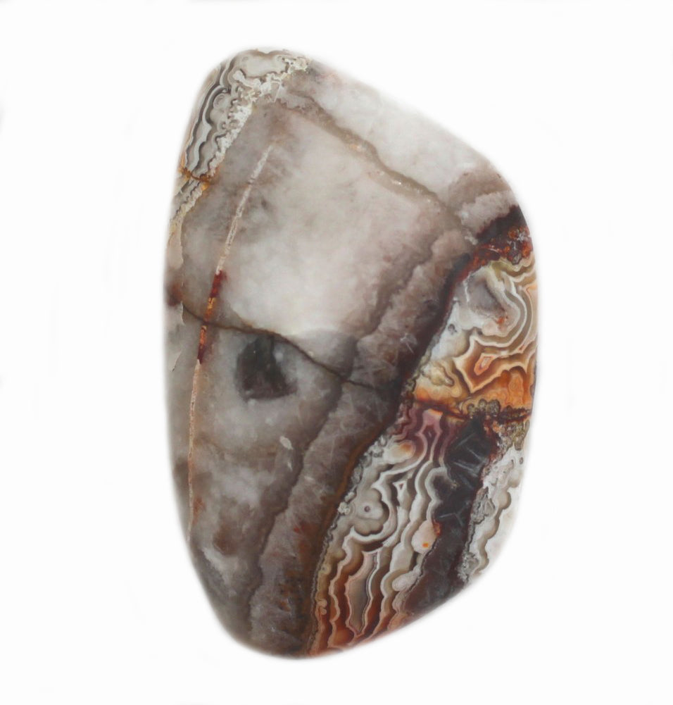 Mexican Laguna Crazy Lace Agate Cabochon Free Form