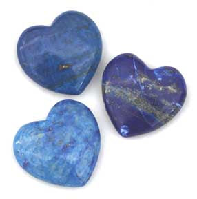 Lapis Lazuli Heart 41mm wide Palm Stone