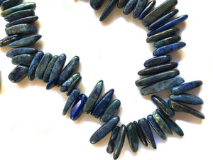 Lapis Lazuli Beads - Very tribal looking stick beads!