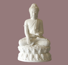 Load image into Gallery viewer, Seated Buddha Statue Blanc de Chine Porcelain Figurine Large