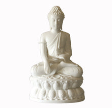 Load image into Gallery viewer, Seated Buddha Statue Blanc de Chine Porcelain Figurine Large