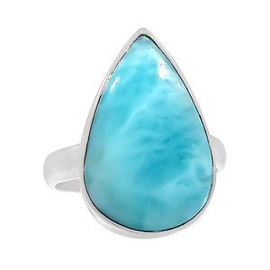 Larimar Ring Size 7 Ring Sterling Silver