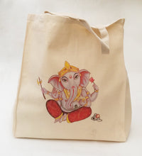 Load image into Gallery viewer, Ganesh Grocery Bag - Cotton Tote Bag