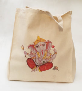 Ganesh Grocery Bag - Cotton Tote Bag