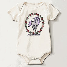 Load image into Gallery viewer, Unicorn Onesie American Apparel Organic Cotton Jersey Body Suit 3-6 Months Old