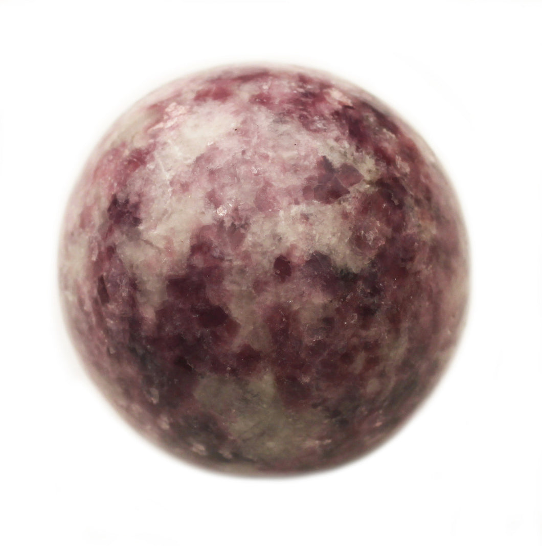 Lepidolite Sphere in small size.  Love at its highest vibration