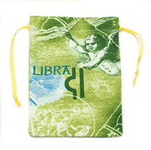 Load image into Gallery viewer, Libra Zodiac Sign Cotton Drawstring Bag for Your Tarot Deck