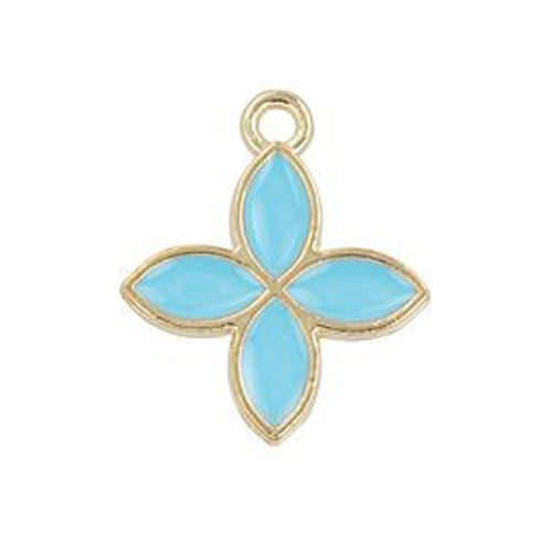 Flower Charm from Sweet & Petite in Light Blue