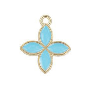 Flower Charm from Sweet & Petite in Light Blue