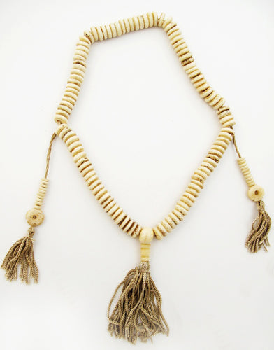 Buffalo Bone Mala Rondelle 15 Inch