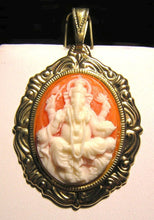Load image into Gallery viewer, Ganesh Cameo Pendant of Carved Resin - Banisher of Obstacles