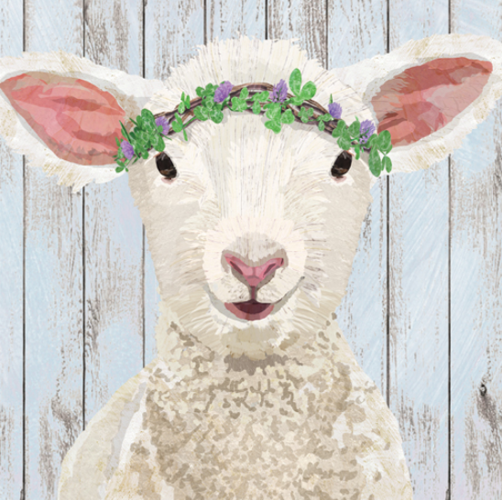Maisie Lamb Napkins - perfect for a baby shower