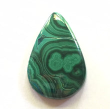 Load image into Gallery viewer, Malachite in Chrysocolla Cabochon in Pear Shape