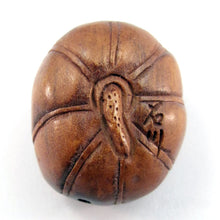Load image into Gallery viewer, Mermaid  Bead Ojime bead Mermaid in a Pumpkin Shell